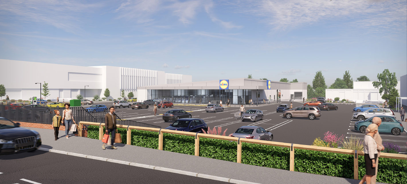 3D visual of the proposed store